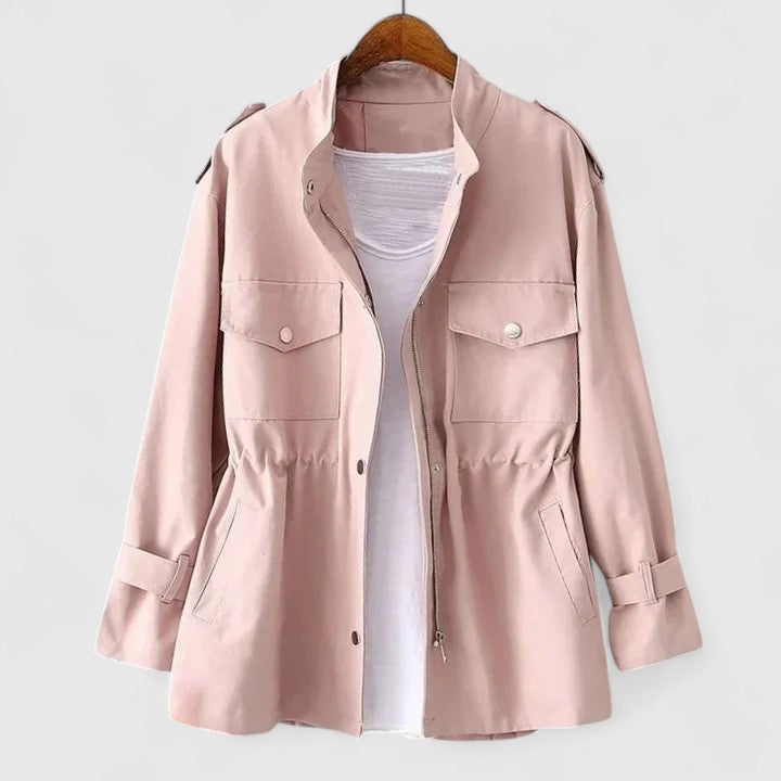Fiona | Women's Elegant Structured Overcoat with Zipper