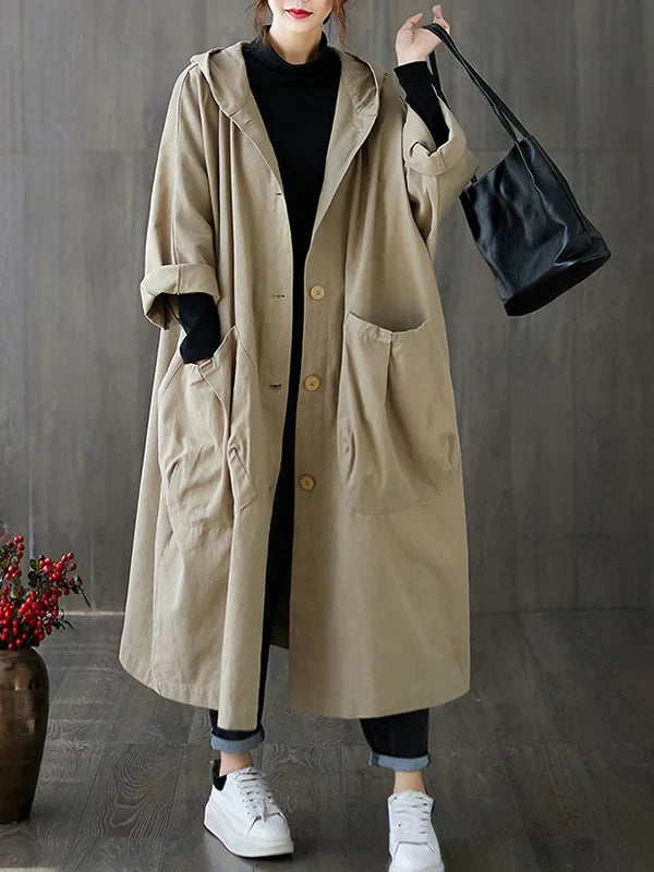 Delphine | Women’s Classic Trenchcoat with Front Pockets