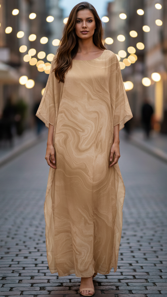Maisie | Women’s Marble Print Wedding Guest Dress