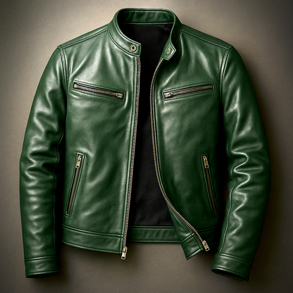 Fionn | Men's Vintage Leather Biket Jacket