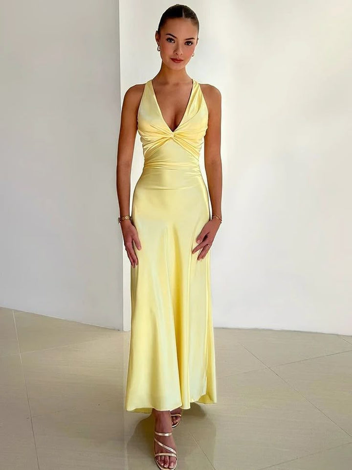 Fleur | Women's Open Back Wedding Guest Dress