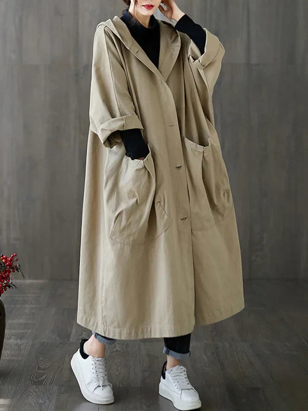 Delphine | Women’s Classic Trenchcoat with Front Pockets