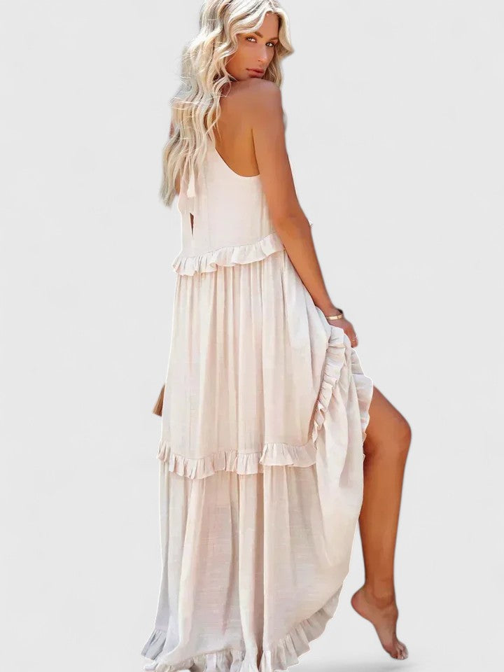 Amelie | Women's Elegant Draped Maxi Dress