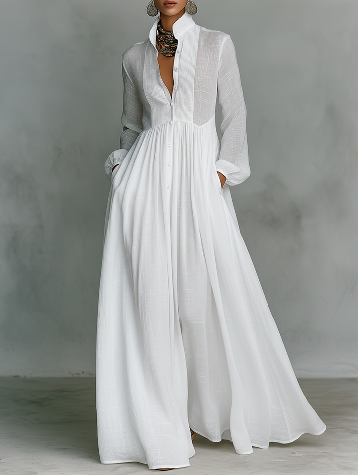 Rosalyn  | Women’s Summer Linen Maxi Dress