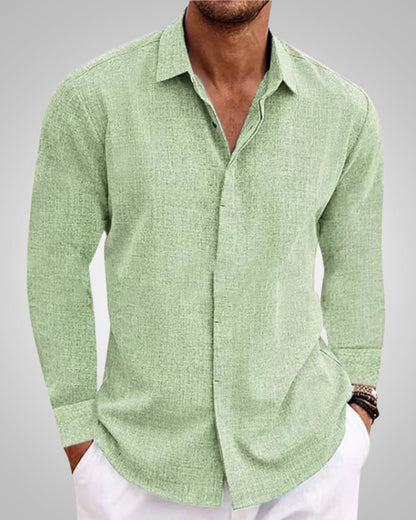 Hugh | Men's Summer Relaxed Fit Longsleeve Shirt