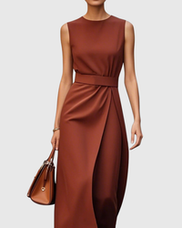 Aine | Women's Elegant Sleeveless Knee-Length Dress