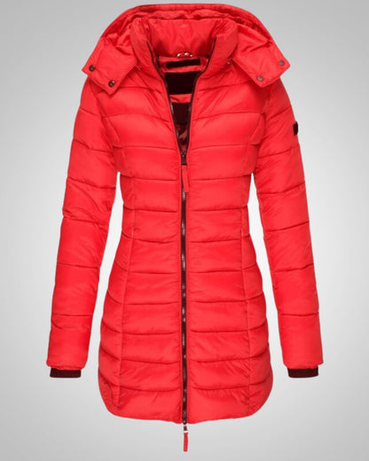 Freya | Women's Long Hooded Down Winter Jacket