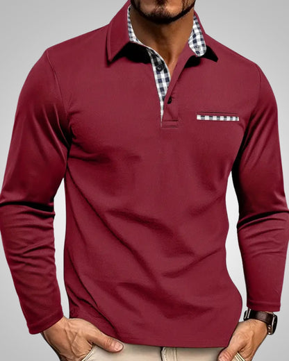 Diarmuid | Men's Casual Longsleeved Polo Shirt