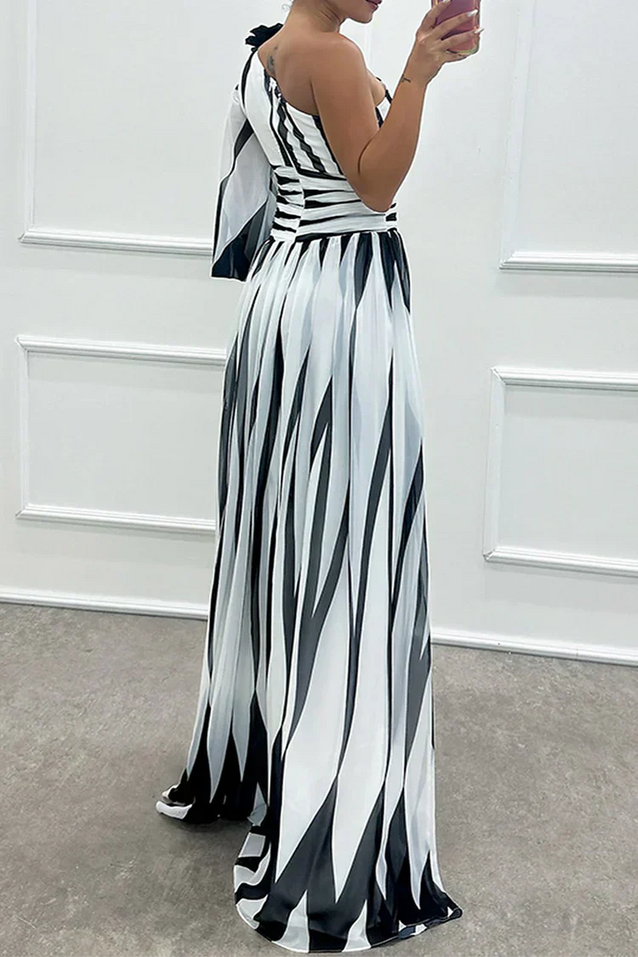 Ainsley | Women’s One-Shoulder Side Slit Dress