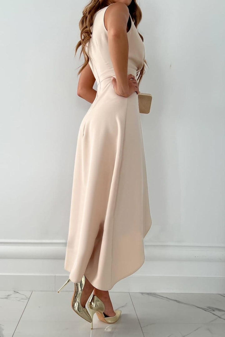 Brinley | Women’s Asymmetrical Wedding Guest Maxi Dress