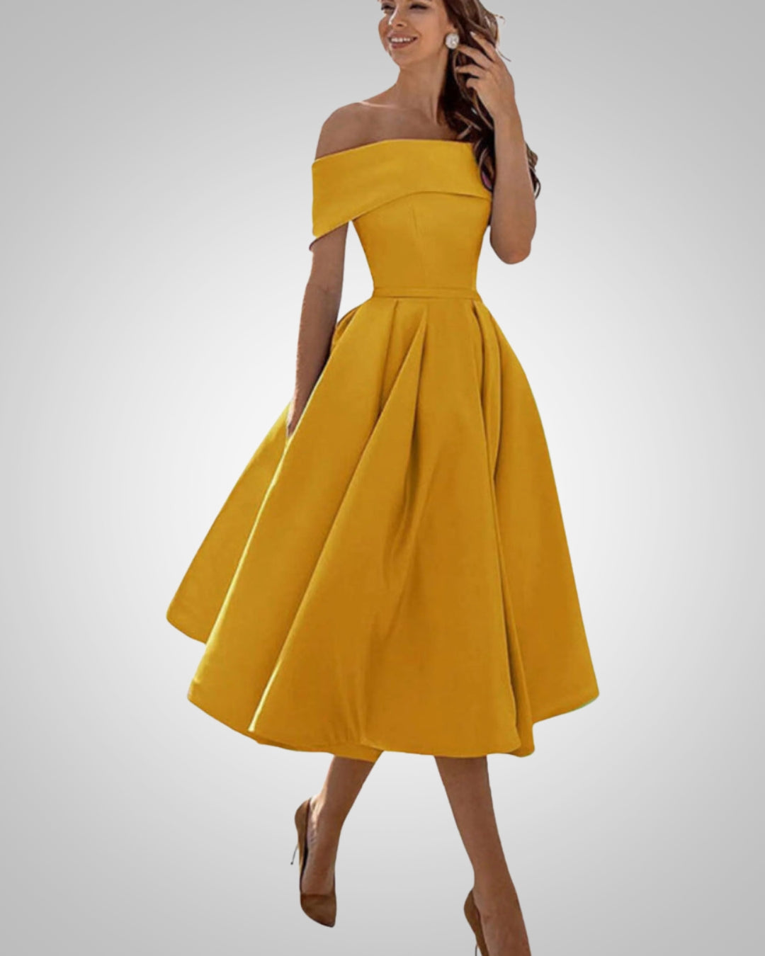 Maike | Women’s Elegant Summer Off-Shoulder Dress