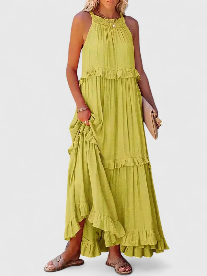 Amelie | Women's Elegant Draped Maxi Dress