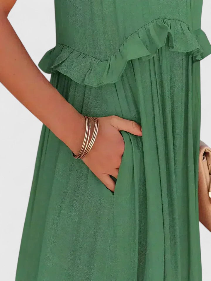 Amelie | Women's Elegant Draped Maxi Dress