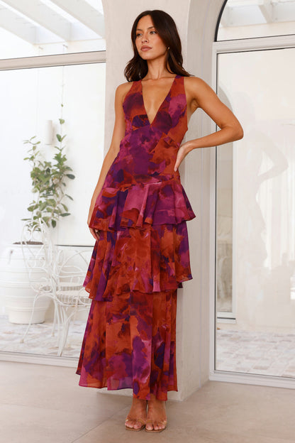 Milena | Women’s Elegant Summer V-Neck Maxi Dress