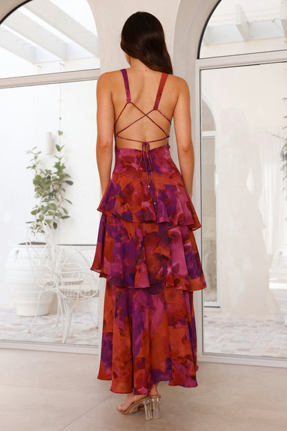 Milena | Women’s Elegant Summer V-Neck Maxi Dress
