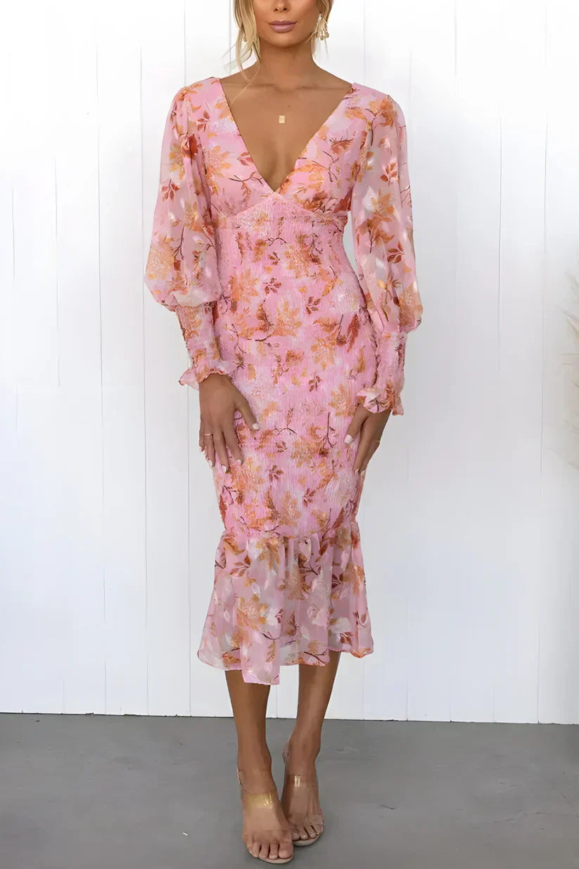 Blakely | Women’s Puff Sleeves Wedding Guest Dress