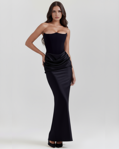 Mia | Women's Evening Satin Corset Dress
