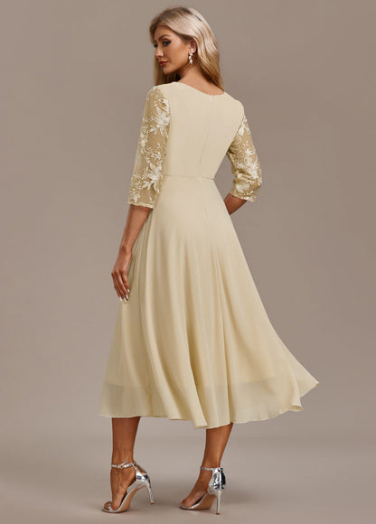 Issa | Women's Summer Embroidered Chiffon Midi Dress