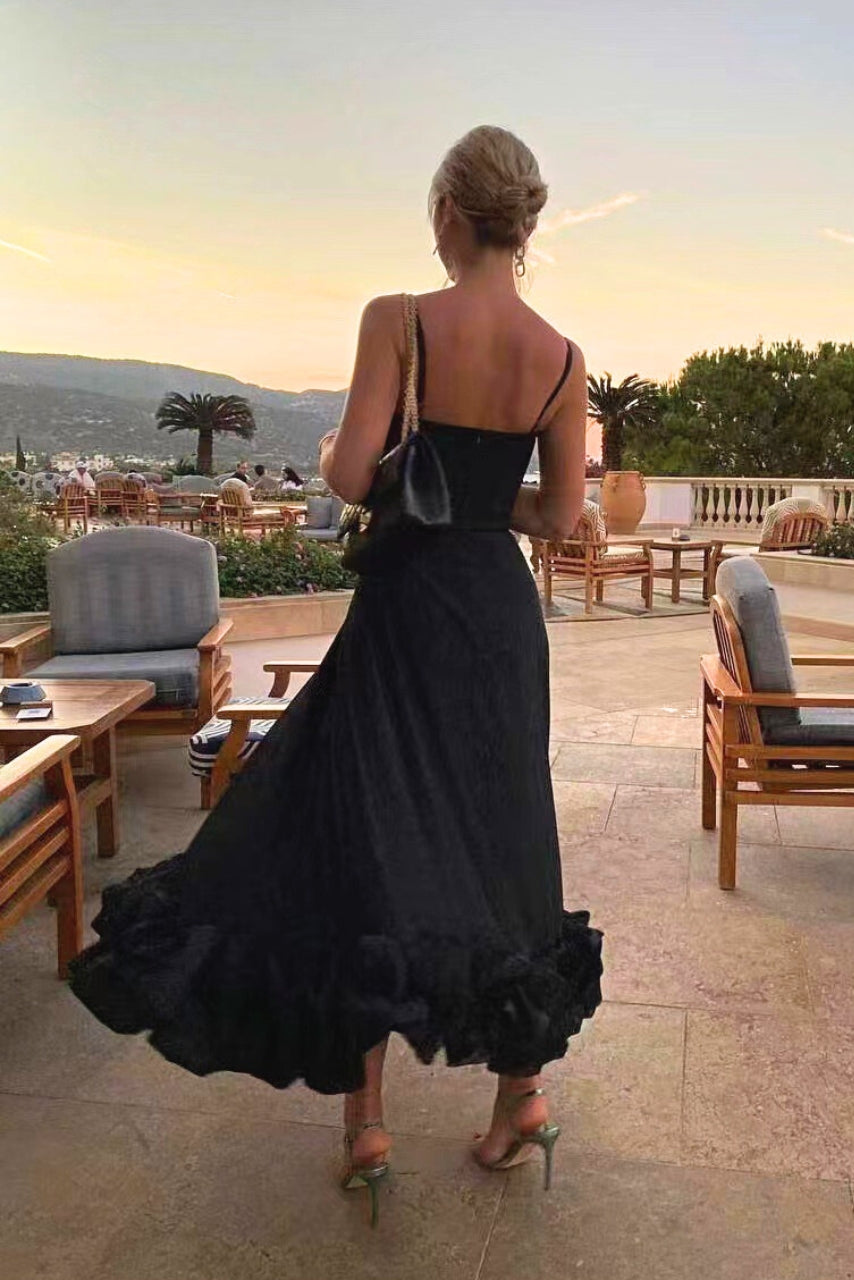 Mckenna | Women’s Ruffle Hem Wedding Guest Dress