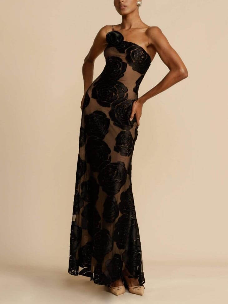 Jayleen | Women’s Elegant Floral Evening Dress