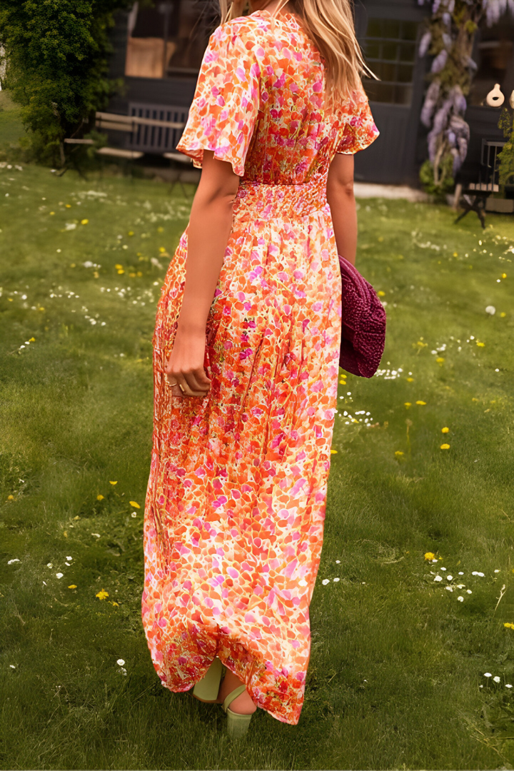 Xyla | Women's Floral Maxi Muslin Dress