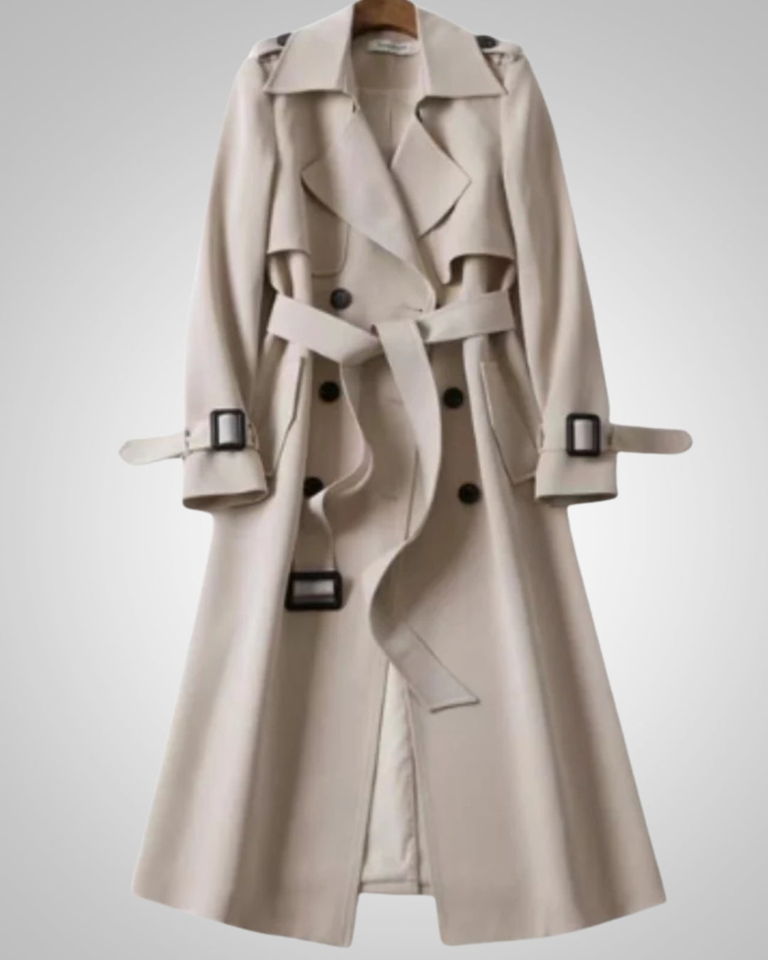 Aurora | Women's Classic Checkered Pattern Trenchcoat