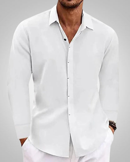 Hugh | Men's Summer Relaxed Fit Longsleeve Shirt