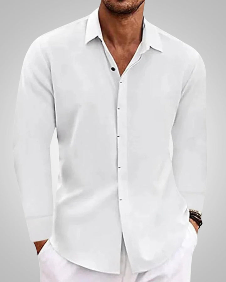 Hugh | Men's Summer Relaxed Fit Longsleeve Shirt