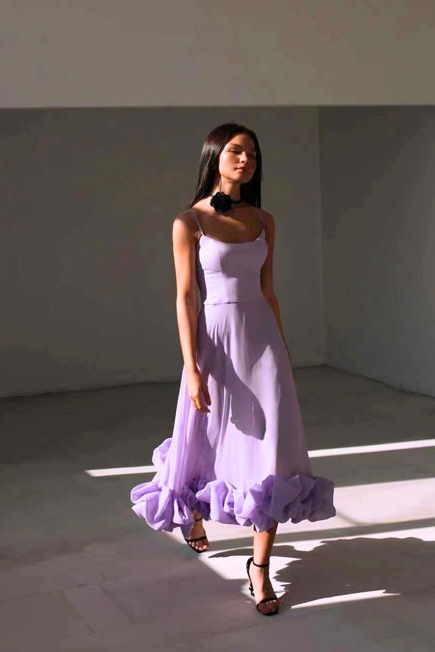 Mckenna | Women’s Ruffle Hem Wedding Guest Dress