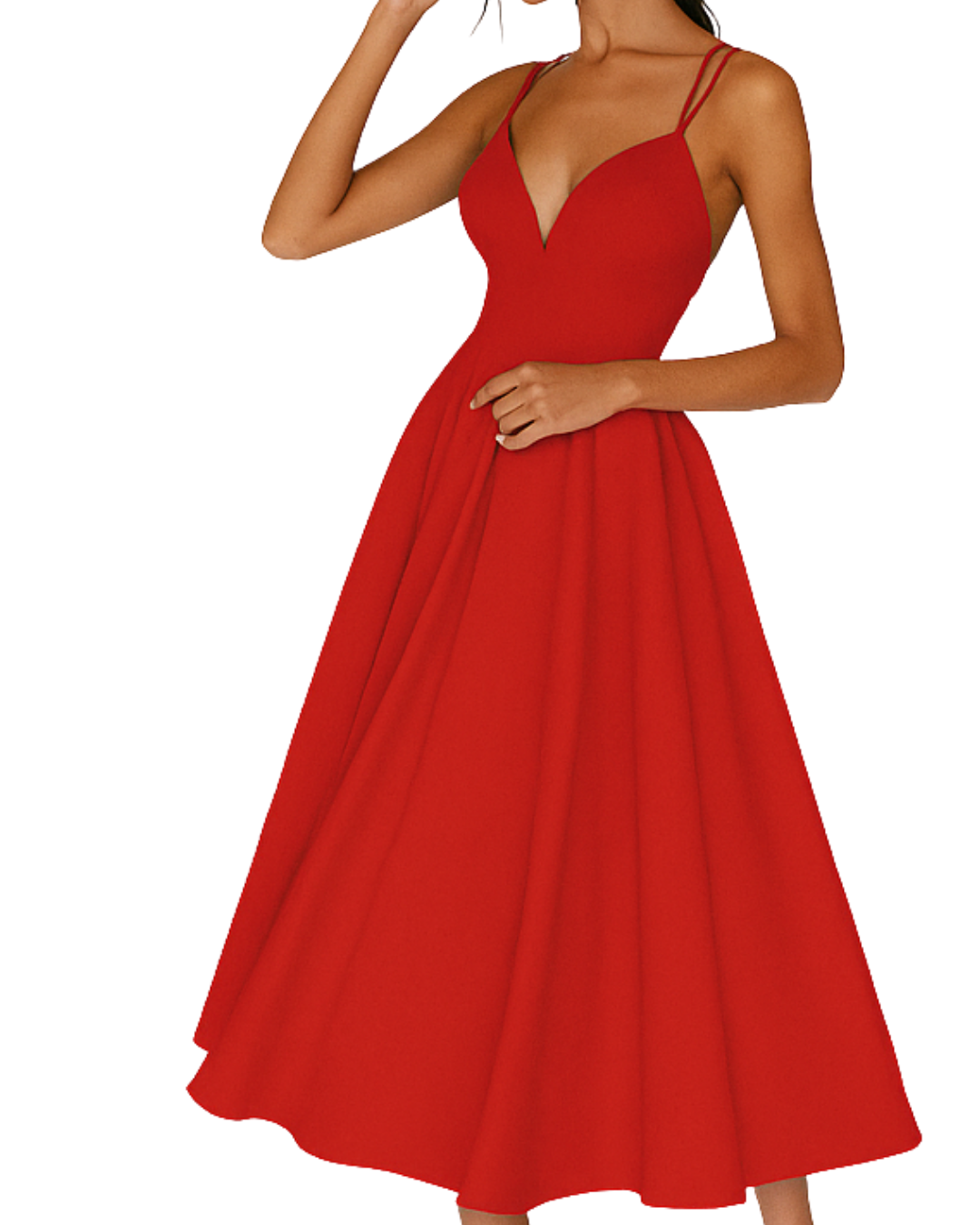 Daisy | Women Strappy Wedding Guest Midi Dress