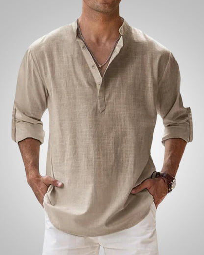 Kevin | Men's Lightweight Casual Henley Shirt