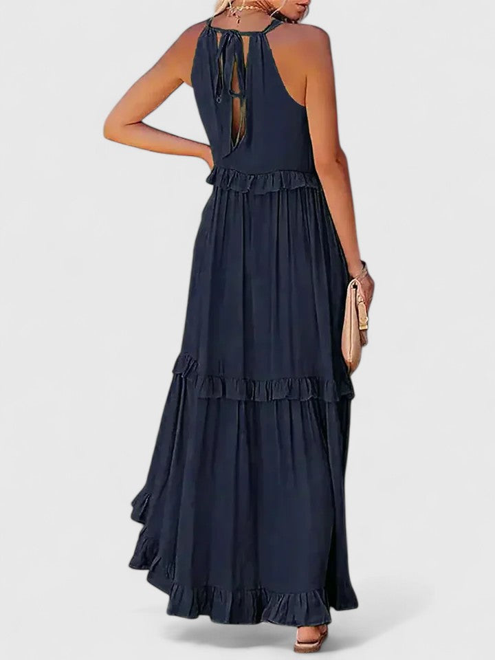 Amelie | Women's Elegant Draped Maxi Dress