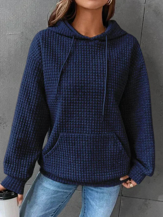 Reign | Women’s Textured Pouch Pocket Hoodie