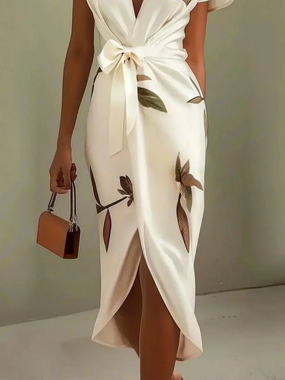 Avery | Women's Elegant Printed Wrap Dress