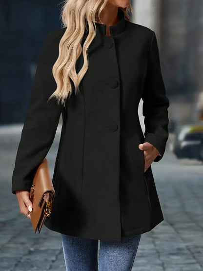 Sinead | Women's Elegant Fall Buttoned Coat