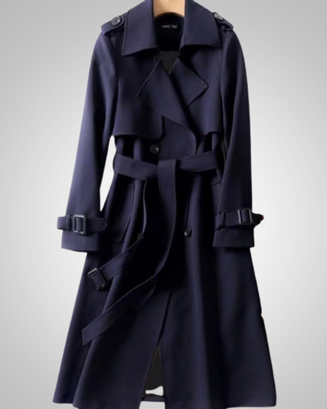 Eleanor | Women Double-Breasted Trench Coat with Belt