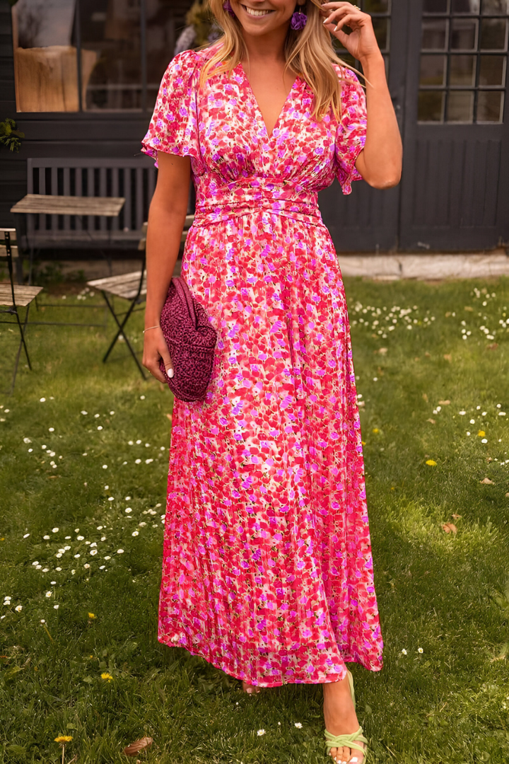 Xyla | Women's Floral Maxi Muslin Dress