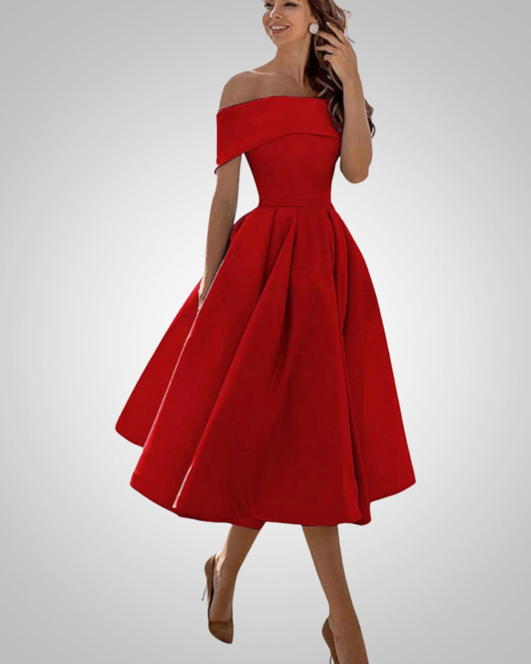 Maike | Women’s Elegant Summer Off-Shoulder Dress
