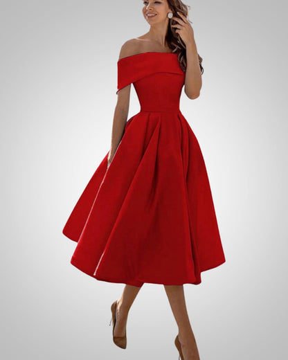 Maike | Women’s Elegant Summer Off-Shoulder Dress