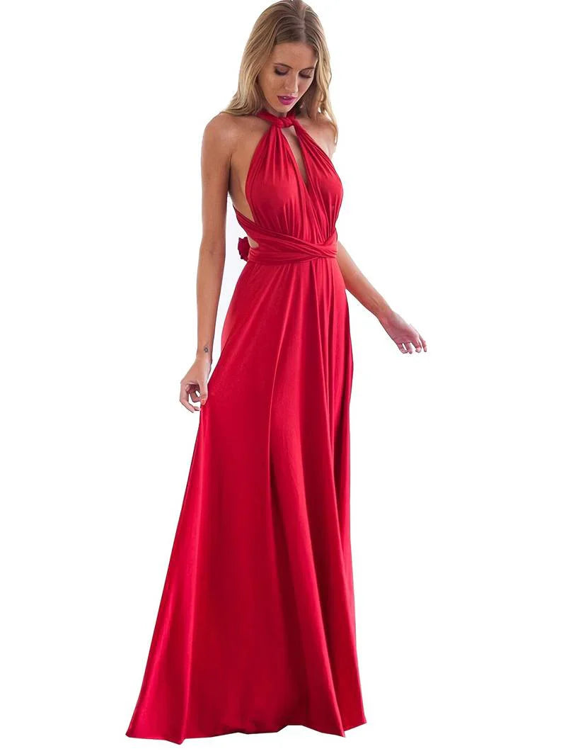 Queenie | Women’s Convertible Wedding Guest Maxi Dress