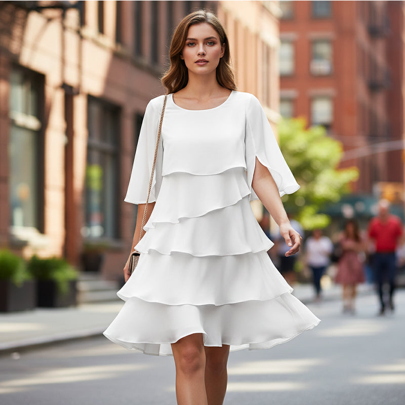 Gracelyn | Women’s Summer Ruffled Midi Dress