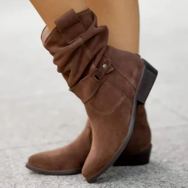 Journee | Women’s Casual Mid-Calf Cowboy Boots