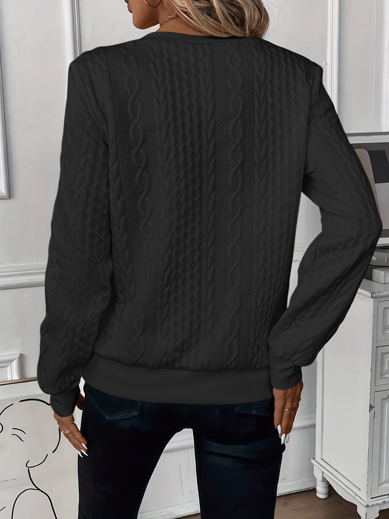 Emily | Women's Cable Knit Zip-Up Sweater