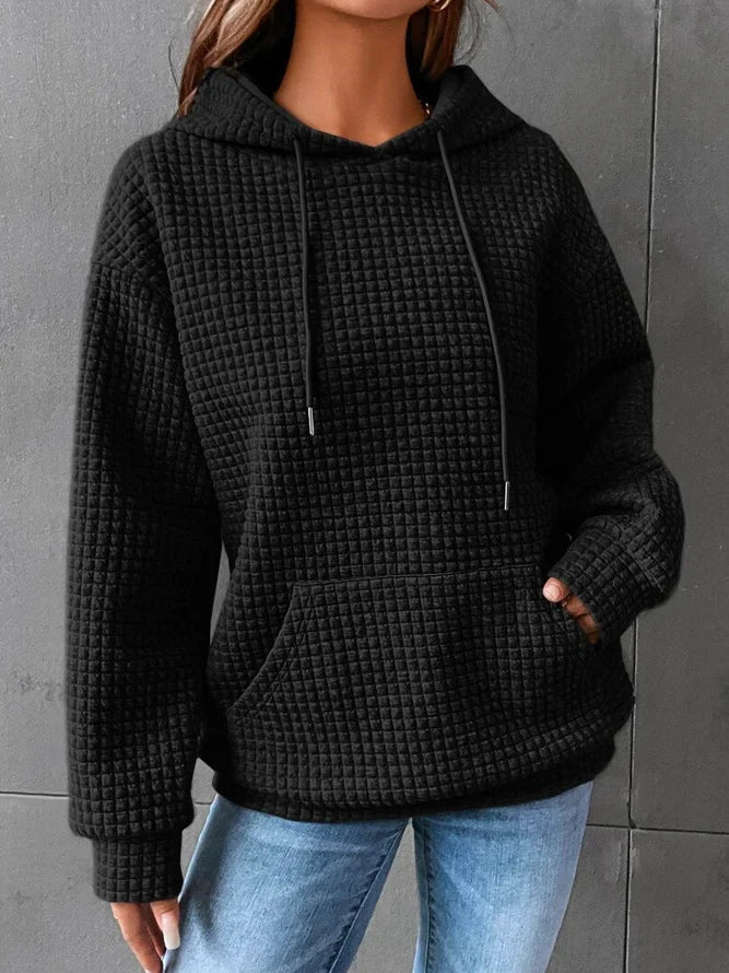 Reign | Women’s Textured Pouch Pocket Hoodie