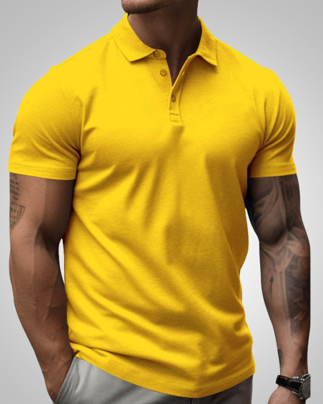 Cathal | Men's Slim-Fit Short Sleeve Polo Shirt