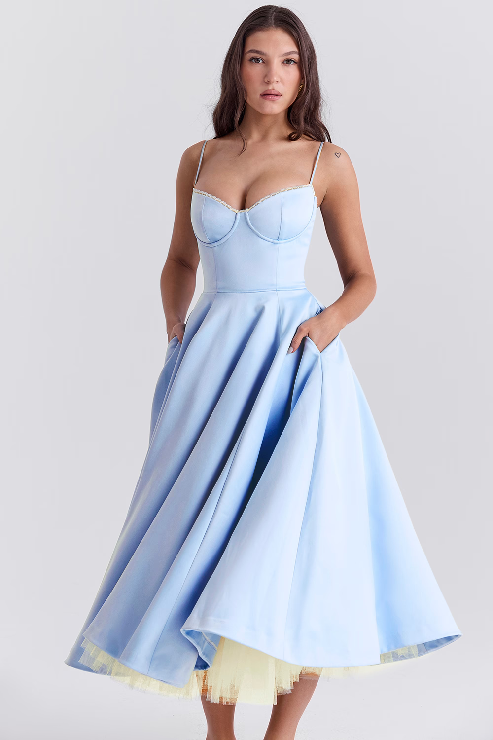 Marleen | Women’s Sophisticated Spaghettistrap Wedding Guest Dress