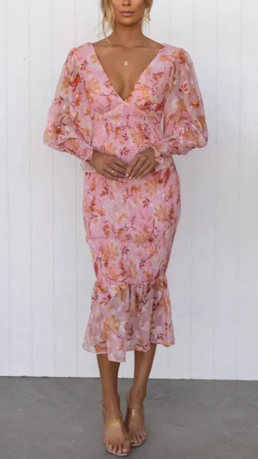 Oaklyn | Women’s Puff Sleeve Wedding Guest Dress