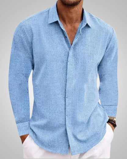 Hugh | Men's Summer Relaxed Fit Longsleeve Shirt