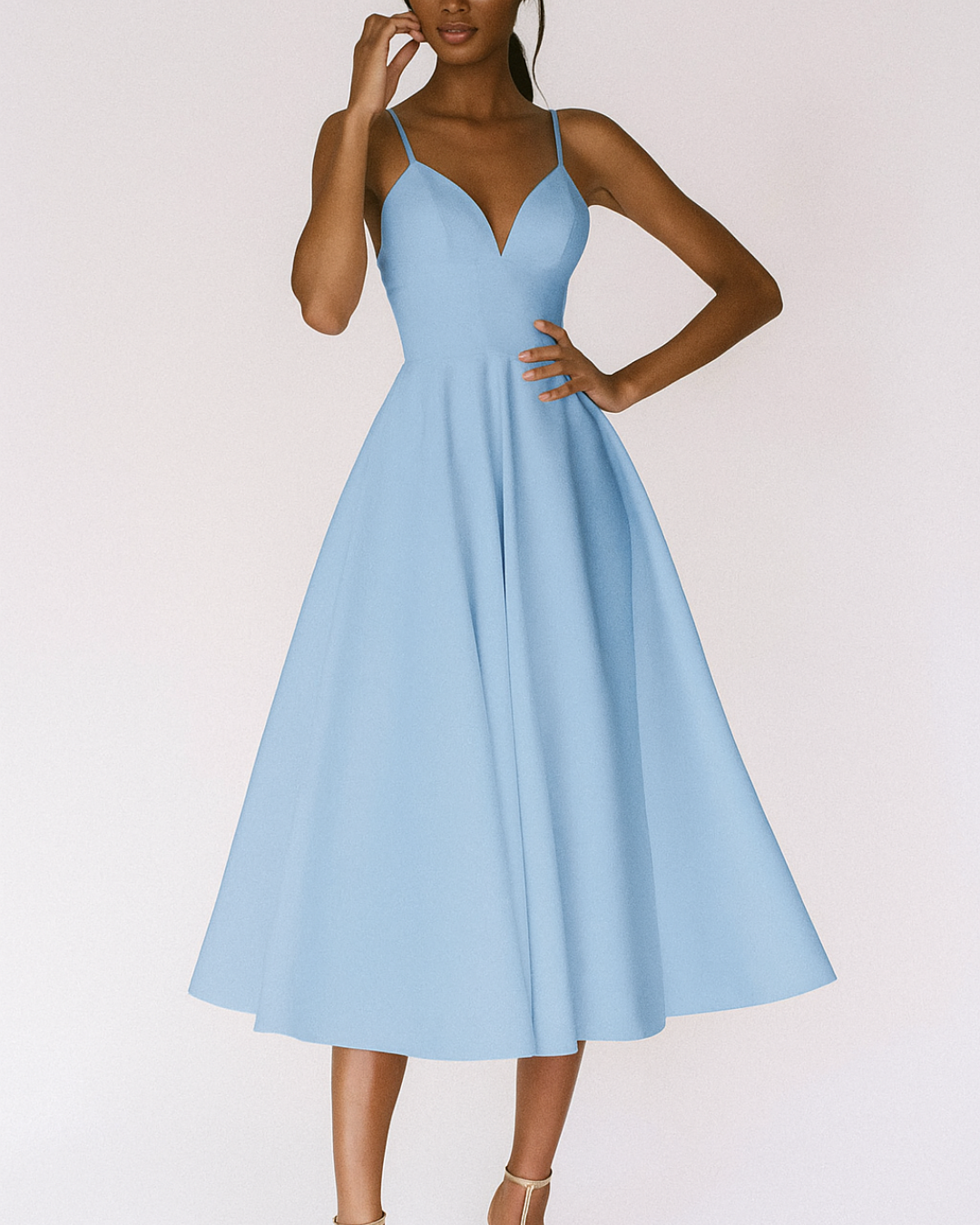 Daisy | Women Strappy Wedding Guest Midi Dress