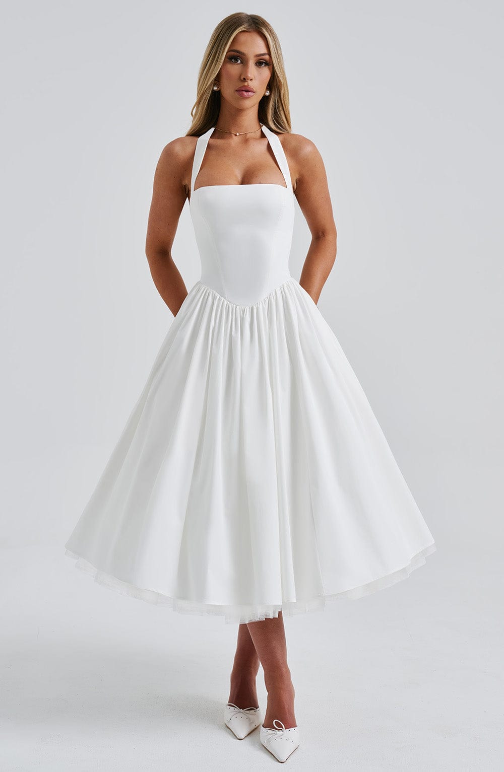 Camryn | Women’s Midi Wedding Guest Dress